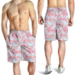Sakura Flower Cherry Blossom Print Men's Shorts