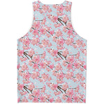 Sakura Flower Cherry Blossom Print Men's Tank Top