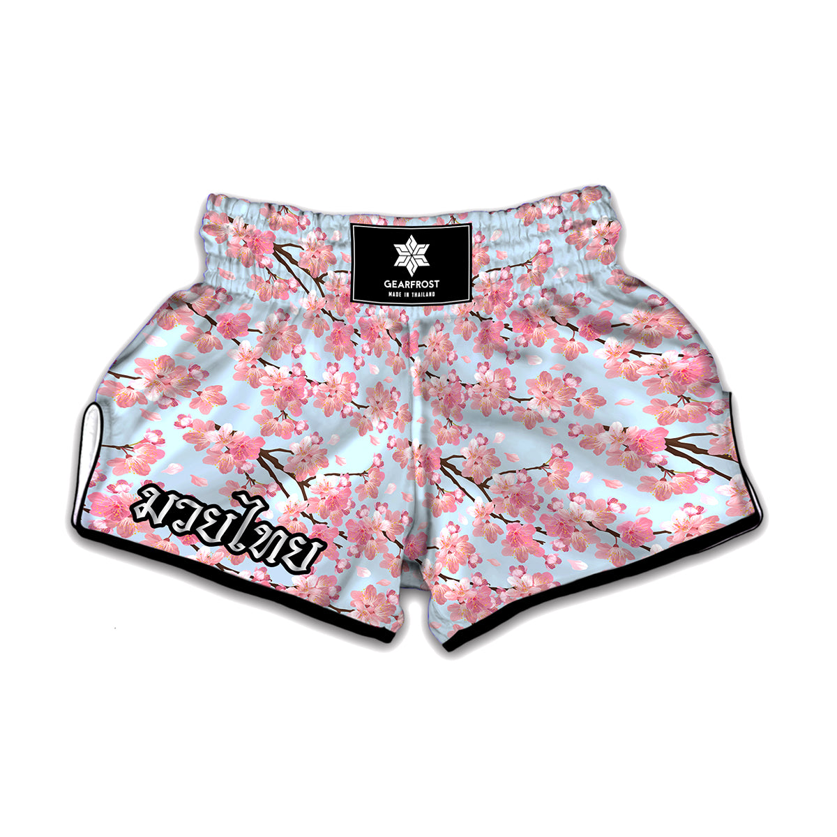 Sakura Flower Cherry Blossom Print Muay Thai Boxing Shorts