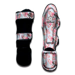 Sakura Flower Cherry Blossom Print Muay Thai Shin Guard
