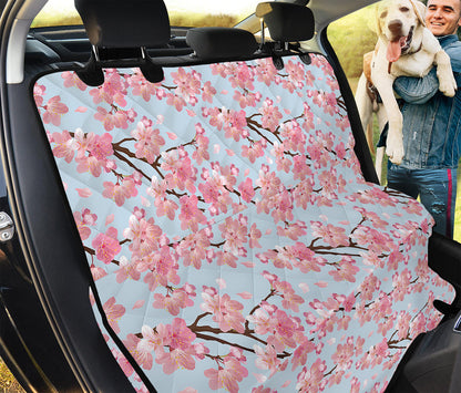 Sakura Flower Cherry Blossom Print Pet Car Back Seat Cover