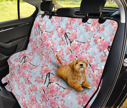 Sakura Flower Cherry Blossom Print Pet Car Back Seat Cover