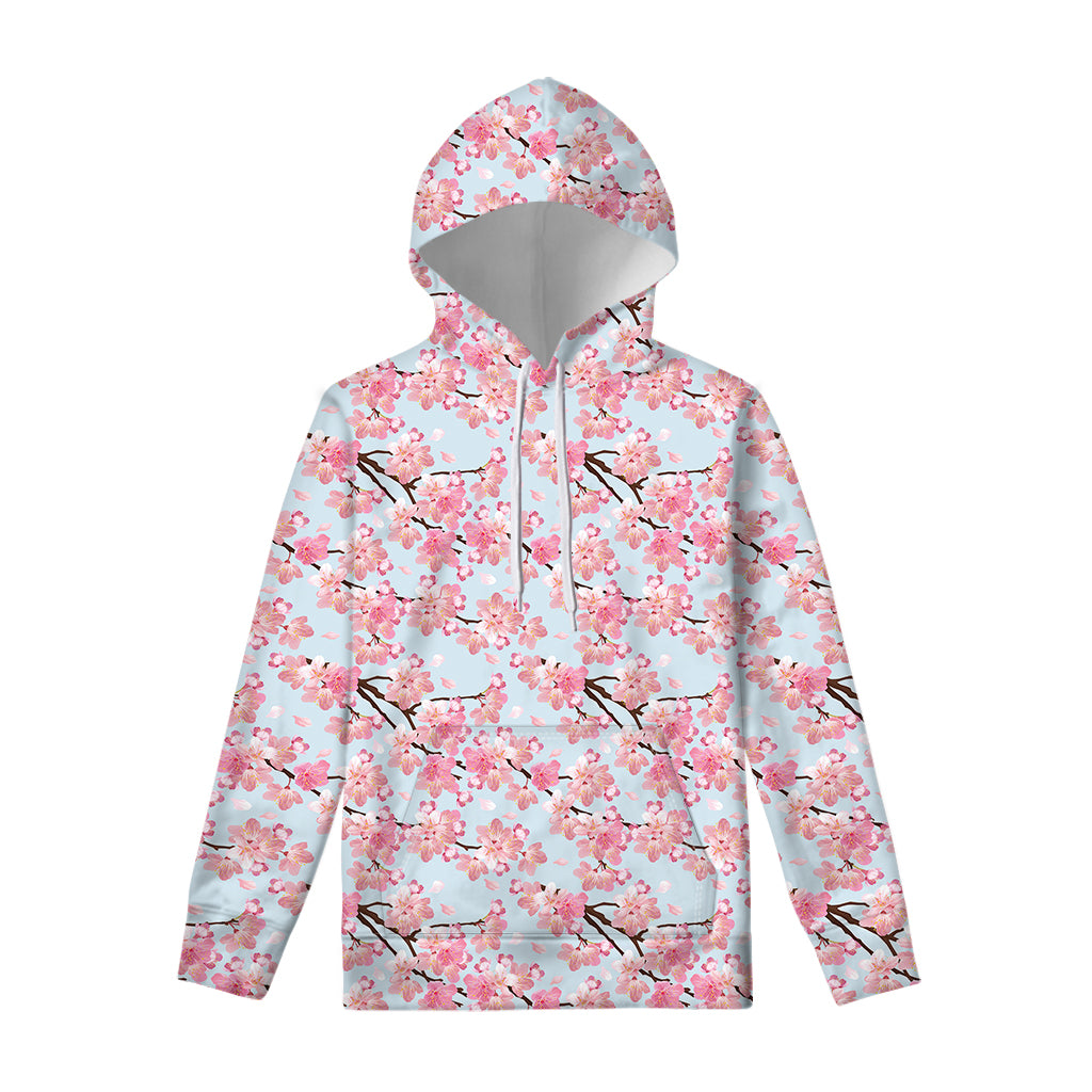 Sakura Flower Cherry Blossom Print Pullover Hoodie