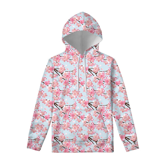 Sakura Flower Cherry Blossom Print Pullover Hoodie