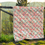 Sakura Flower Cherry Blossom Print Quilt