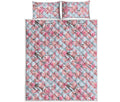 Sakura Flower Cherry Blossom Print Quilt Bed Set