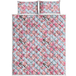 Sakura Flower Cherry Blossom Print Quilt Bed Set