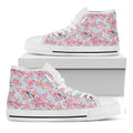 Sakura Flower Cherry Blossom Print White High Top Sneakers