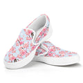 Sakura Flower Cherry Blossom Print White Slip On Sneakers