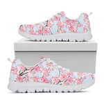 Sakura Flower Cherry Blossom Print White Sneakers