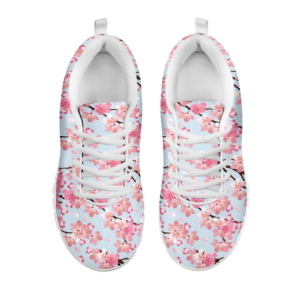 Sakura Flower Cherry Blossom Print White Sneakers