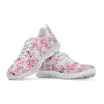 Sakura Flower Cherry Blossom Print White Sneakers