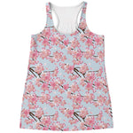 Sakura Flower Cherry Blossom Print Women's Racerback Tank Top
