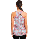 Sakura Flower Cherry Blossom Print Women's Racerback Tank Top