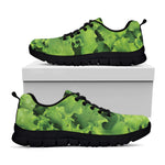 Salad Vegetable Print Black Sneakers