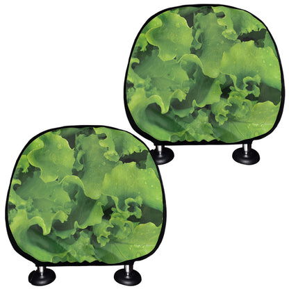 Salad Vegetable Print Car Headrest Covers