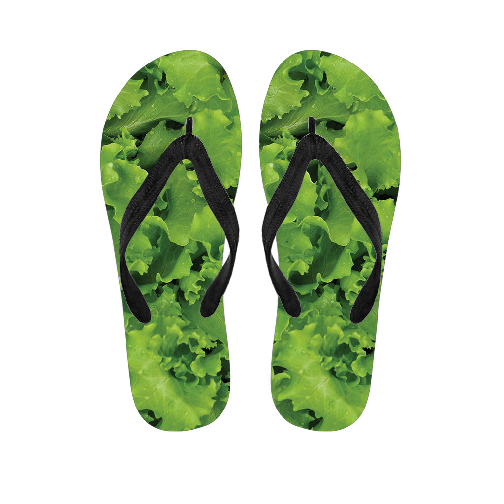 Salad Vegetable Print Flip Flops