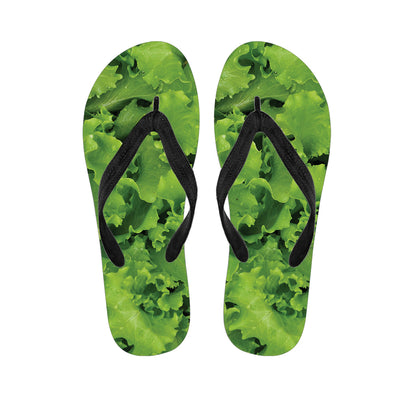 Salad Vegetable Print Flip Flops