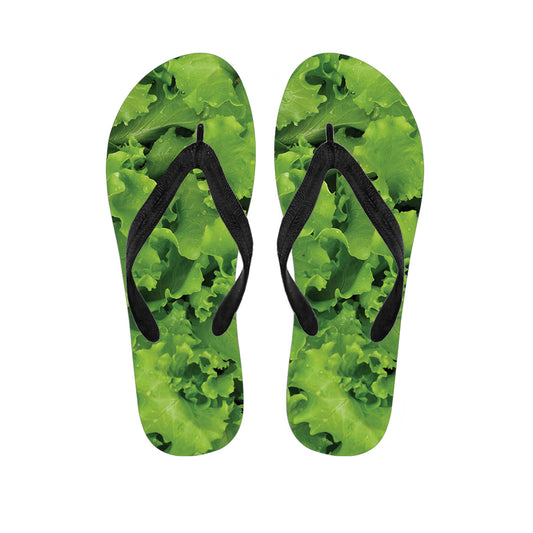 Salad Vegetable Print Flip Flops