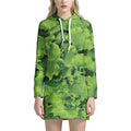 Salad Vegetable Print Pullover Hoodie Dress