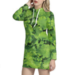 Salad Vegetable Print Hoodie Dress