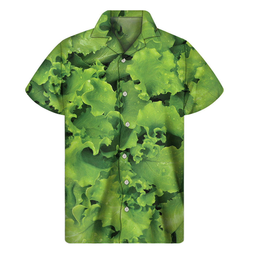 Salad Vegetable Print Men's Short Sleeve Shirt
