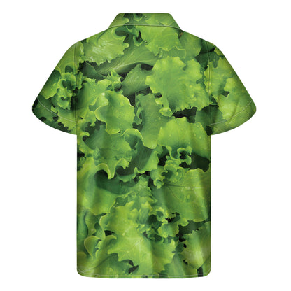Salad Vegetable Print Men's Short Sleeve Shirt