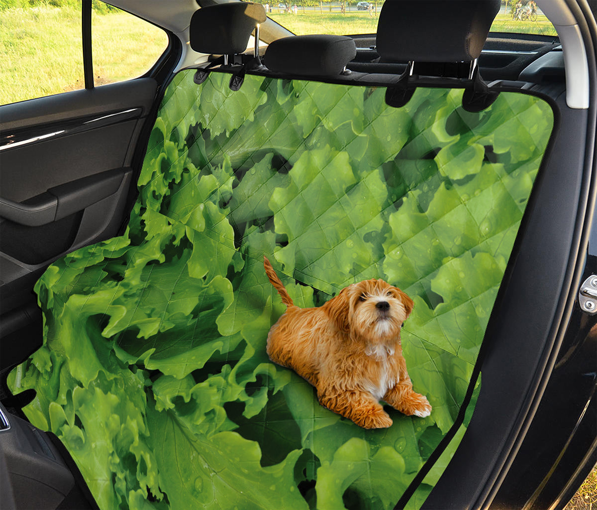 Salad Vegetable Print Pet Car Back Seat Cover