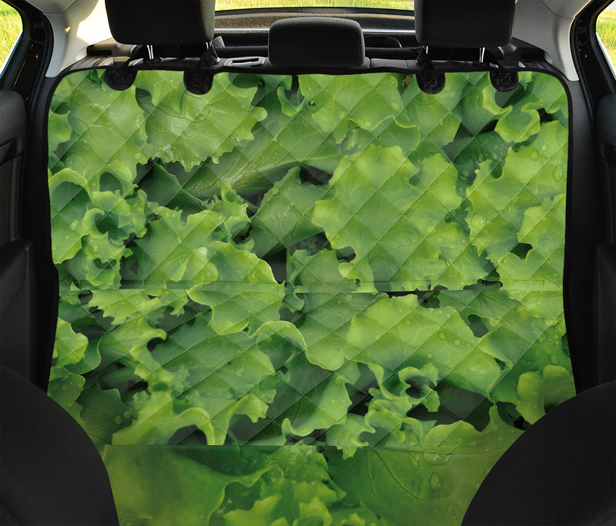 Salad Vegetable Print Pet Car Back Seat Cover