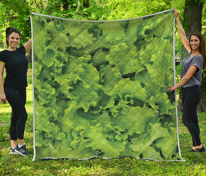 Salad Vegetable Print Quilt