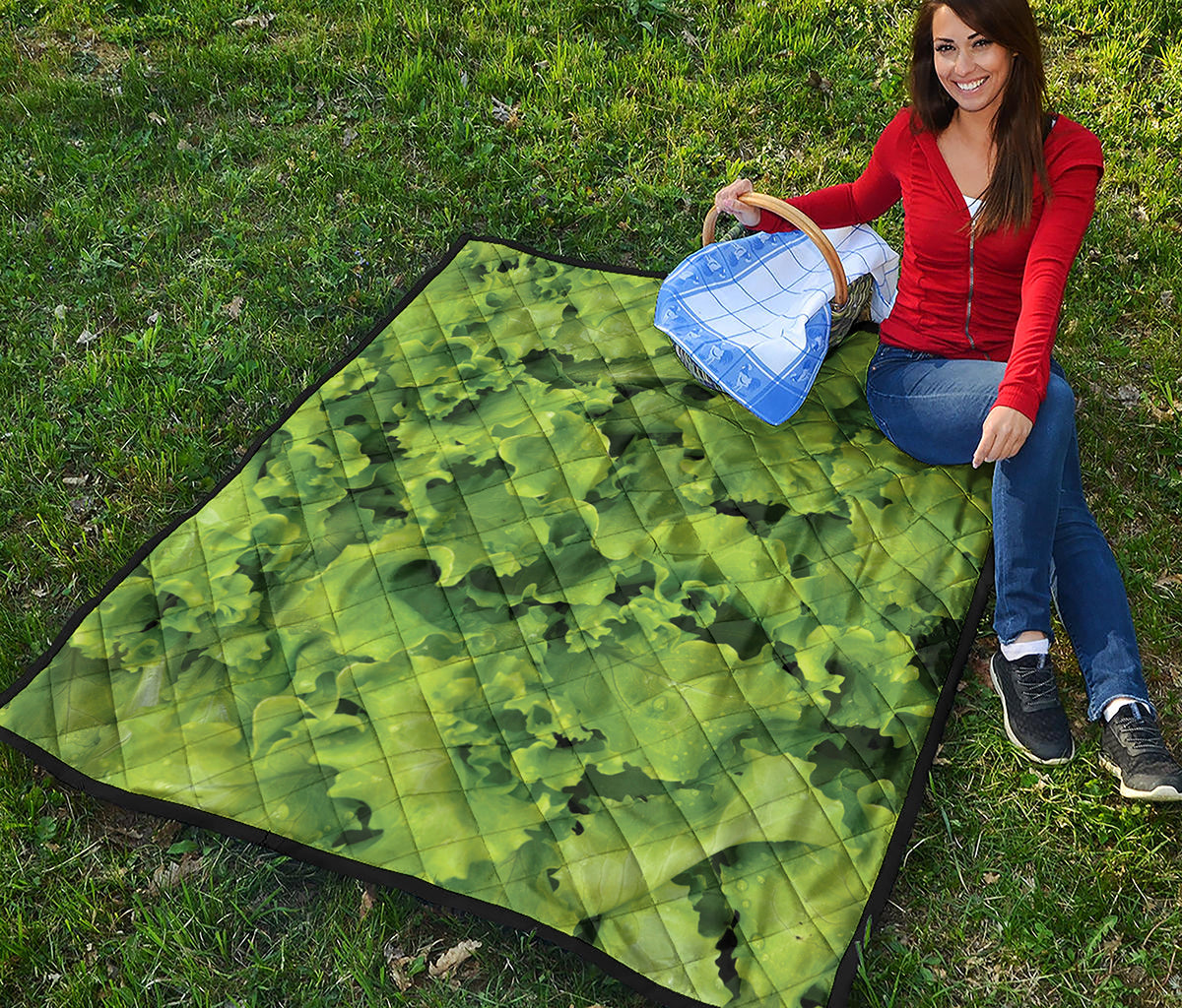 Salad Vegetable Print Quilt
