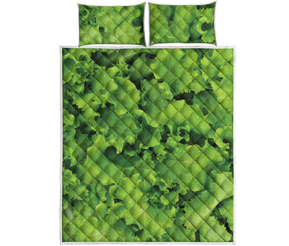 Salad Vegetable Print Quilt Bed Set