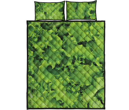 Salad Vegetable Print Quilt Bed Set