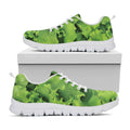 Salad Vegetable Print White Running Shoes