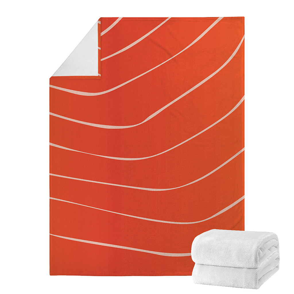 Salmon Artwork Print Blanket