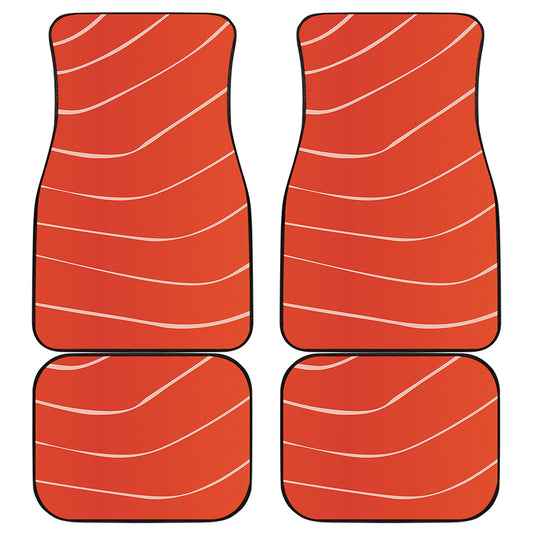 Salmon Artwork Print Front and Back Car Floor Mats
