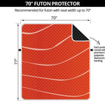 Salmon Artwork Print Futon Protector