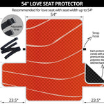 Salmon Artwork Print Loveseat Protector