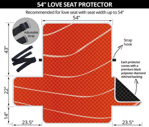 Salmon Artwork Print Loveseat Protector