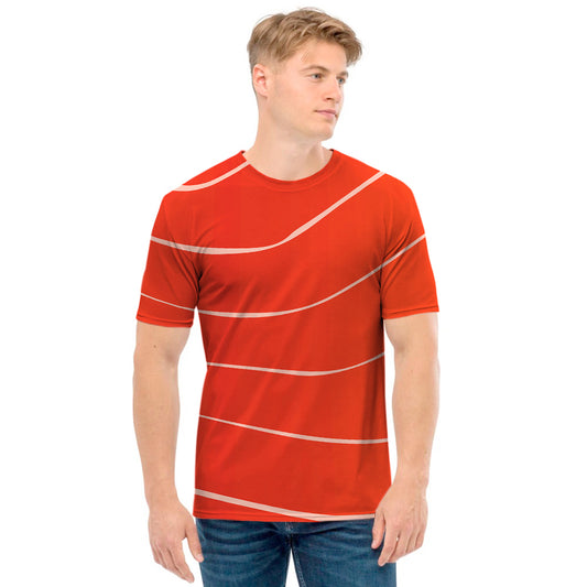 Salmon Artwork Print Men's T-Shirt