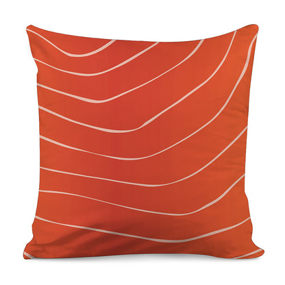 Salmon Artwork Print Pillow Cover