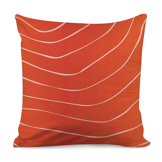 Salmon Artwork Print Pillow Cover