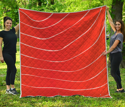 Salmon Artwork Print Quilt