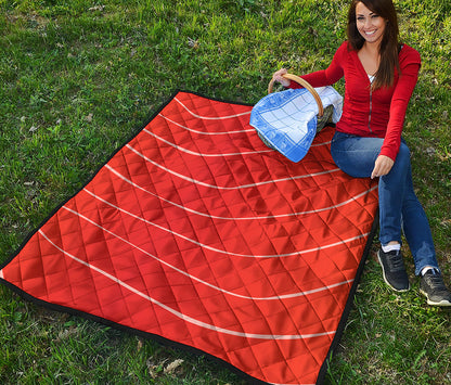 Salmon Artwork Print Quilt