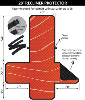 Salmon Artwork Print Recliner Protector