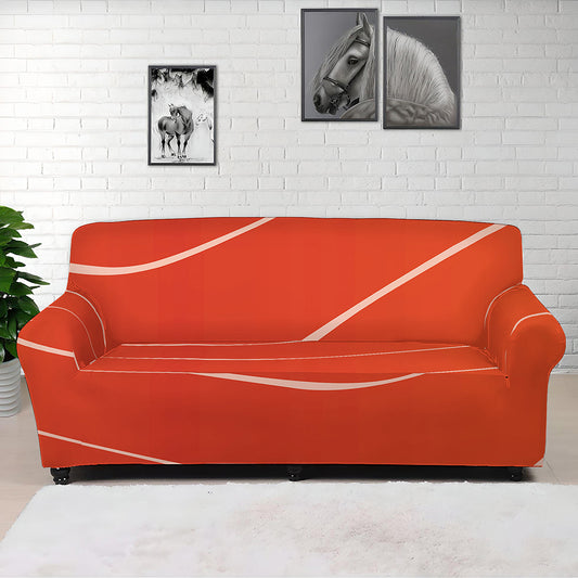 Salmon Artwork Print Sofa Cover