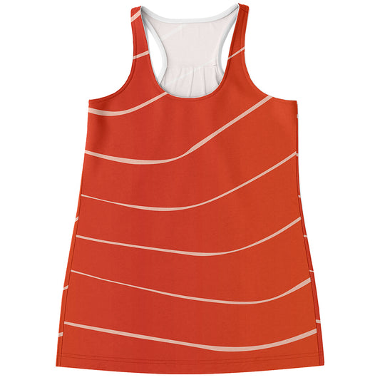 Salmon Artwork Print Women's Racerback Tank Top