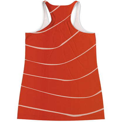 Salmon Artwork Print Women's Racerback Tank Top