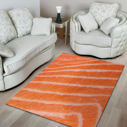 Salmon Fillet Print Area Rug