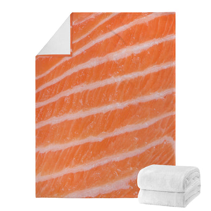 Salmon Fillet Print Blanket